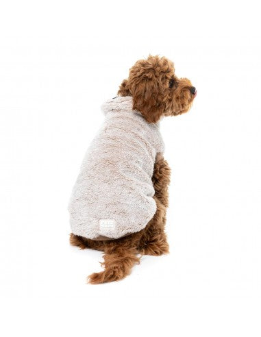 Maglione in peluche per cani FuzzYard Frosted Teddy latte