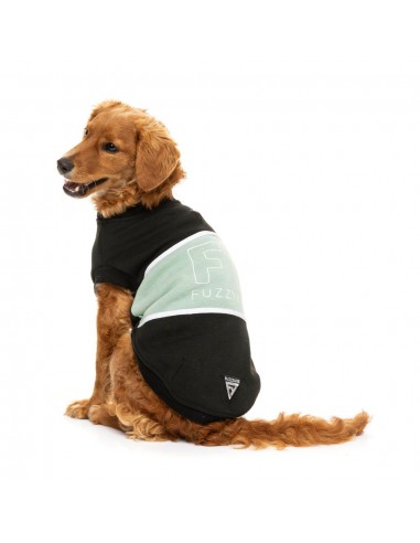 Felpa per cani FuzzYard Track, nero e salvia (taglia 1)