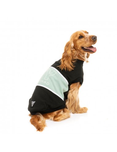 Felpa per cani FuzzYard Track, nero e salvia (taglia 1)