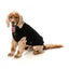 Maglione ricamato per cani FuzzYard Smiley nero