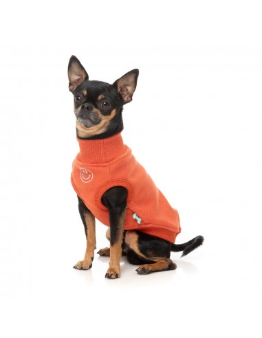 Maglione ricamato per cani FuzzYard Smiley ruggine