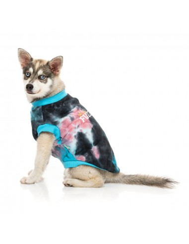 Felpa per cani FuzzYard Smiley Tie-rus, blu multicolore (taglia 1)