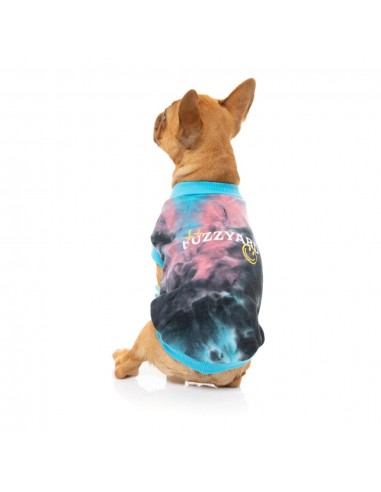 Felpa per cani FuzzYard Smiley Tie-rus, blu multicolore (taglia 1)