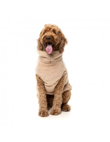 Maglione per cani FuzzYard Turtle Teddy 25 Desert Tan (taglia 1)