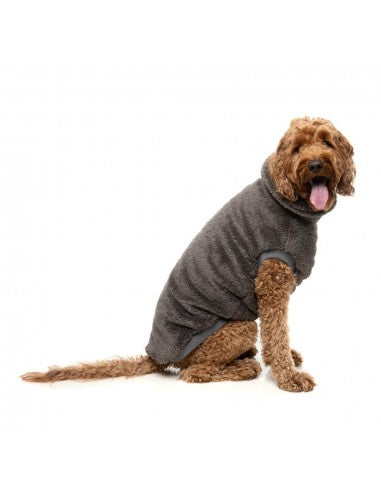 Maglione per cani FuzzYard Turtle Teddy Gunmetal Grey