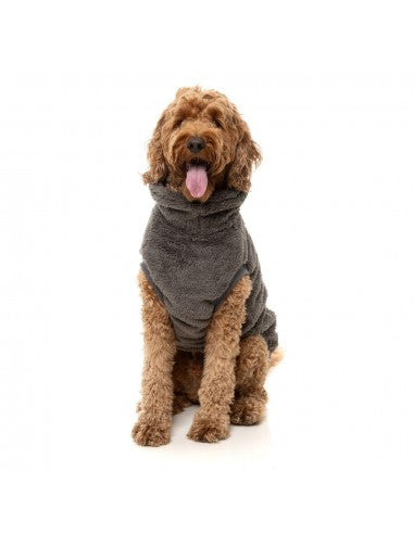 Maglione per cani FuzzYard Turtle Teddy Gunmetal Grey