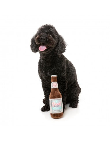 Peluche per cani FuzzYard Drool Light a forma di bottiglia di birra