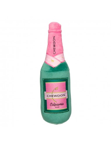 Peluche per cani FuzzYard Chewdon Rosé a forma di bottiglia di vino