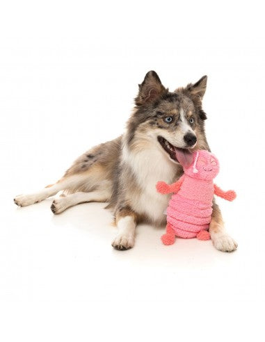 Peluche per cani FuzzYard cimice Flutter rosa con squeaker