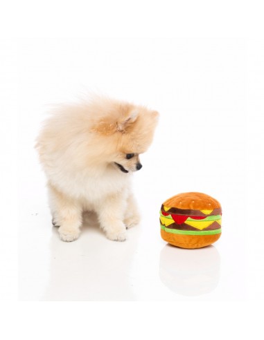 Peluche sonoro per cani FuzzYard hamburger