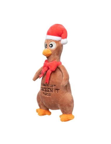 Peluche natalizio per cani FuzzYard Chicken It Twice Chook
