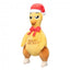 Peluche natalizio per cani FuzzYard Never Skip Leg Day Chook a forma di pollo arrosto