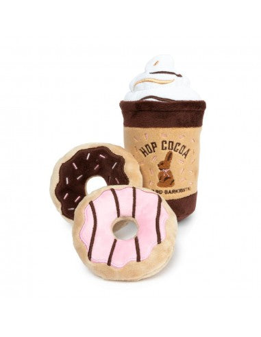 Peluche pasquali per cani FuzzYard Hop Cocoa, confezione da 3