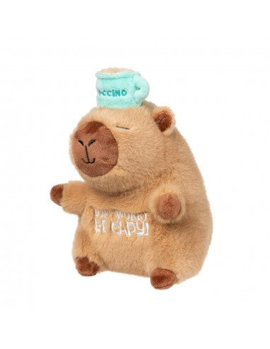 Peluche per cani FuzzYard Happybaras Capy-Ccino con squeaker