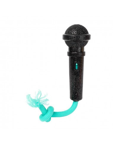 Gioco interattivo per cani FuzzYard Mic Drop con corda e squeaker