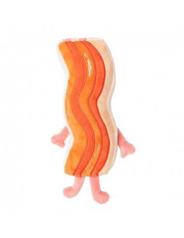 Peluche per cani FuzzYard Meat Heads Kevin Bacon-Strip con squeaker