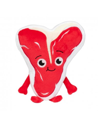 Peluche per cani FuzzYard Meat Heads Tim Tee-Bowne con squeaker