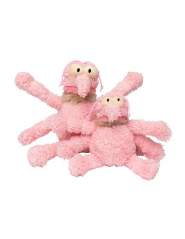 Peluche per cani FuzzYard Nasties Scratchette pulce rosa (taglia S)