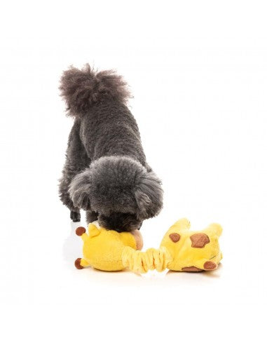 Peluche per cani FuzzYard Neck Minnits Neckholas giraffa con collo elastico