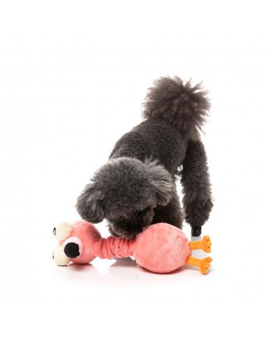 Peluche per cani FuzzYard Neck Minnits Neckole fenicottero con collo elastico