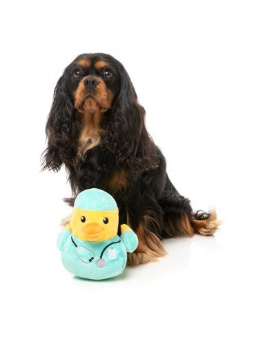 Peluche per cani FuzzYard Ducktor papera con squeaker