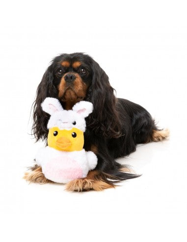 Peluche per cani FuzzYard papera coniglietto con squeaker