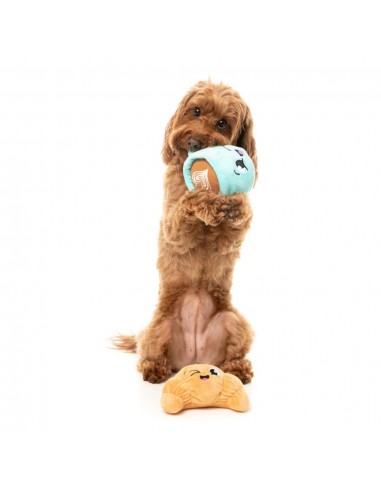 Peluche per cani FuzzYard cornetto e cappuccino, set da 2