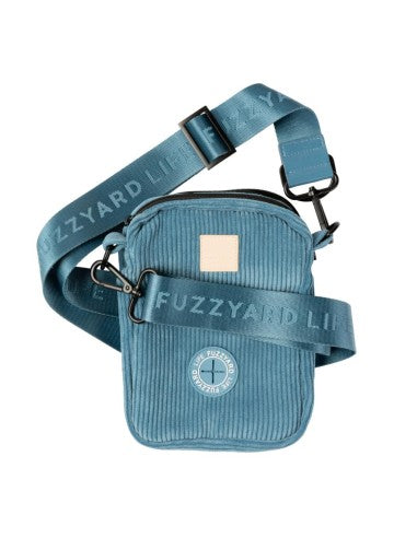 Borsa da passeggio per cani in velluto a coste FuzzYard Life French Blue