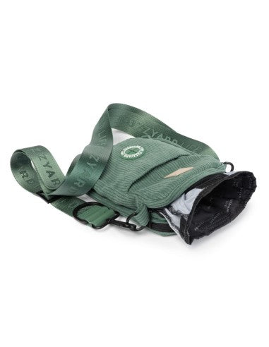 Borsa da passeggio per cani in velluto a coste FuzzYard Life Myrtle Green