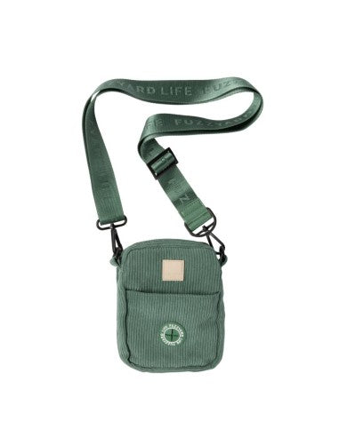 Borsa da passeggio per cani in velluto a coste FuzzYard Life Myrtle Green