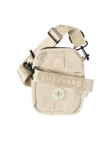 Borsa da passeggio per cani in velluto a coste FuzzYard Life Sandstone