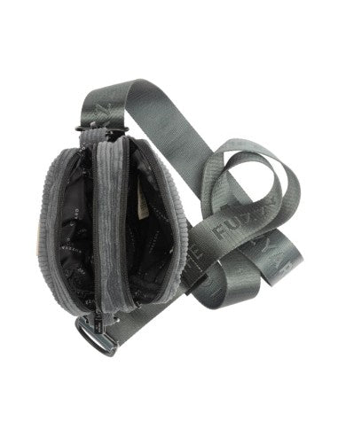 Borsa da passeggio per cani in velluto a coste FuzzYard Life Slate Grey