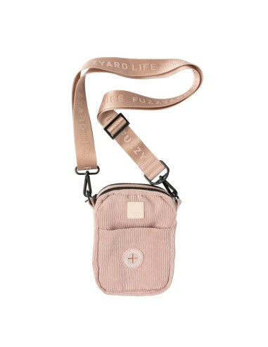 Borsa da passeggio per cani in velluto a coste FuzzYard Life Soft Blush