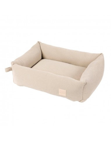 Cuccia per cani in velluto a coste FuzzYard Life Sandstone (taglia S)