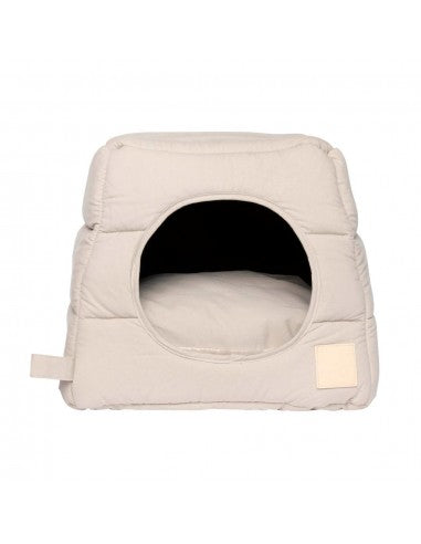 Cuccia igloo per gatti in cotone FuzzYard Life Sandstone