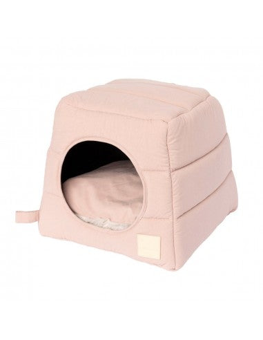 Cuccia igloo per gatti in cotone FuzzYard Life Soft Blush