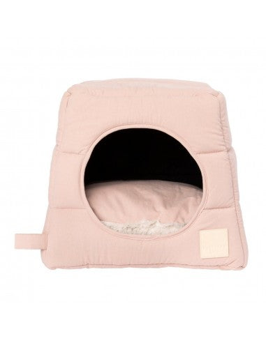 Cuccia igloo per gatti in cotone FuzzYard Life Soft Blush