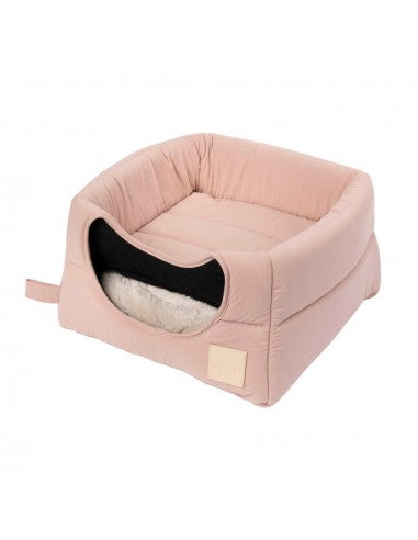 Cuccia igloo per gatti in cotone FuzzYard Life Soft Blush