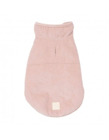 Cappottino per cani in velluto a coste FuzzYard Life Soft Blush