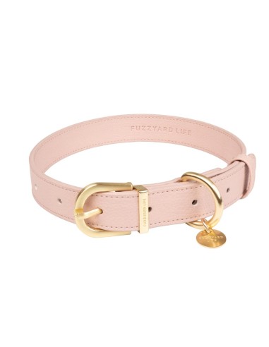 Collare per cani in pelle vegana FuzzYard Atelier Soft Blush (taglia L)