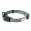 Collare per cani in cotone FuzzYard Life Myrtle Green (taglia M)
