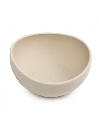 Ciotola per cani in silicone FuzzYard Life Sandstone (taglia M)