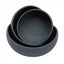 Ciotola per cani in silicone FuzzYard Life Slate Grey (taglia L)