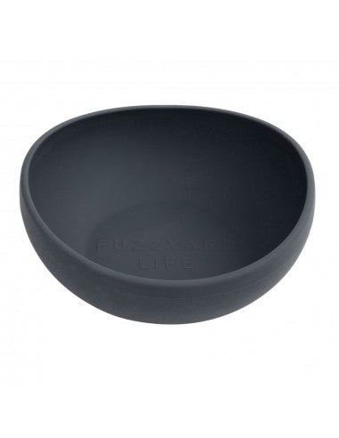 Ciotola per cani in silicone FuzzYard Life Slate Grey (taglia L)