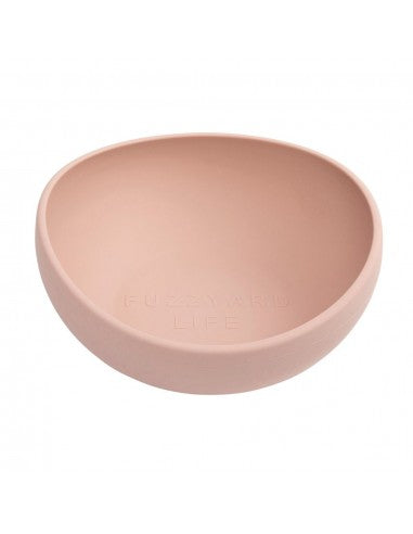 Ciotola per cani in silicone FuzzYard Life Soft Blush (taglia L)