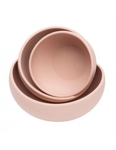 Ciotola per cani in silicone FuzzYard Life Soft Blush (taglia S)