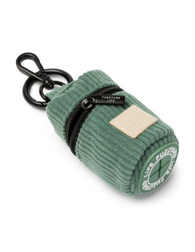 Porta sacchetti per cani in velluto FuzzYard Life Myrtle Green