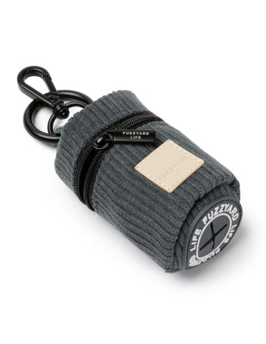 Porta sacchetti per cani in velluto FuzzYard Life Slate Grey