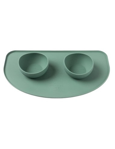 Tappetino per ciotole cane in silicone FuzzYard Life Myrtle Green