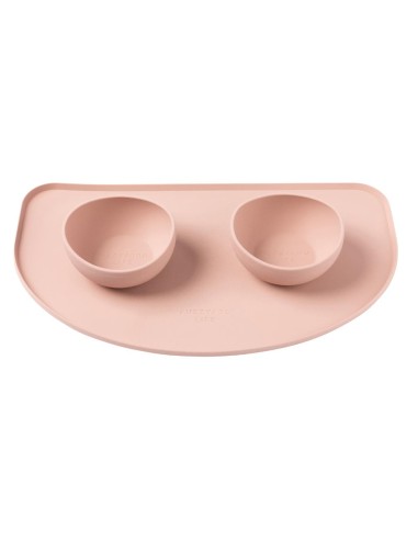 Tappetino per ciotole del cane in silicone FuzzYard Life Soft Blush